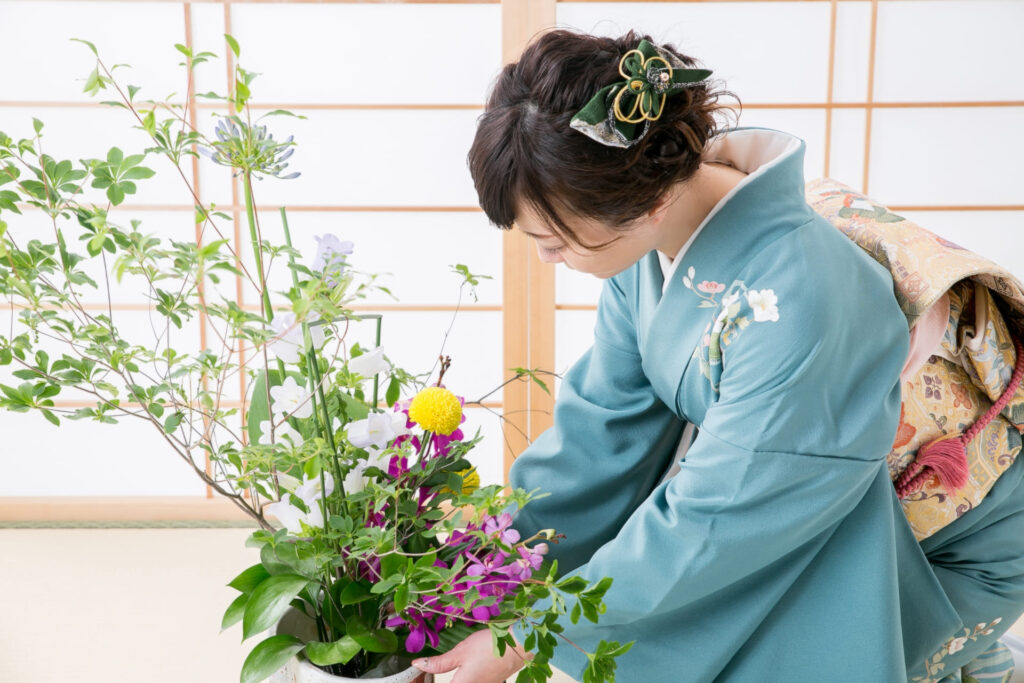 華道・生け花のシーン